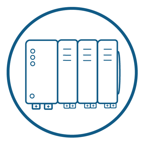 An icon illustrating a PLC An icon illustrating a PLC
