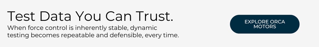 Test data you can trust. Force controlled smart linear motors 