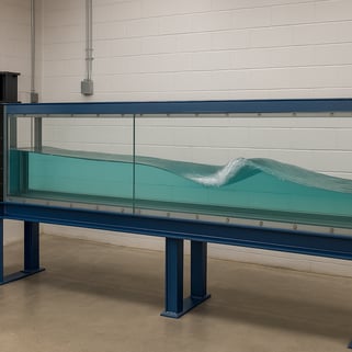 ORCA-6-LITE powered wave flume