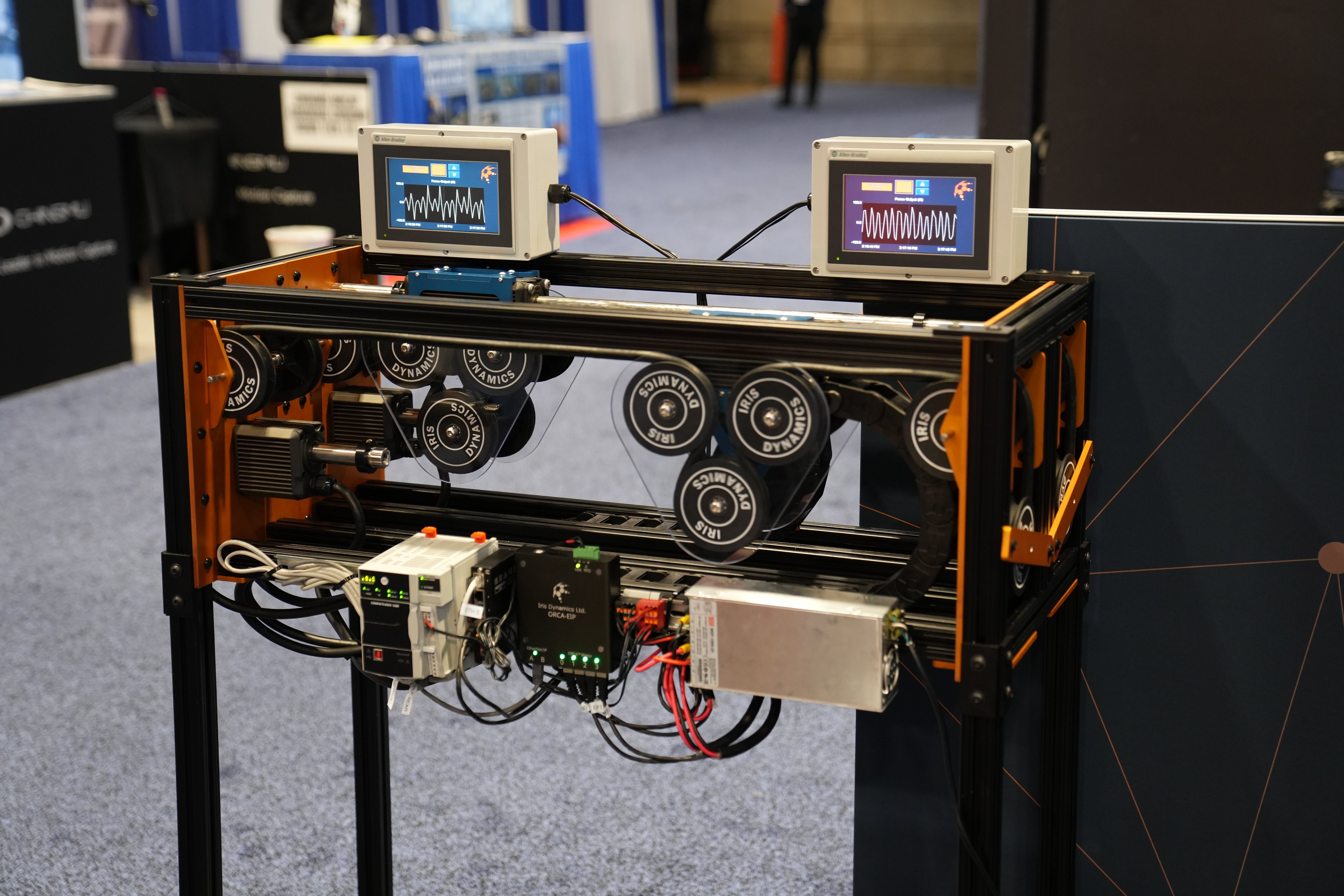 Iris Dynamics cable bend test demonstration using ORCA-EIP