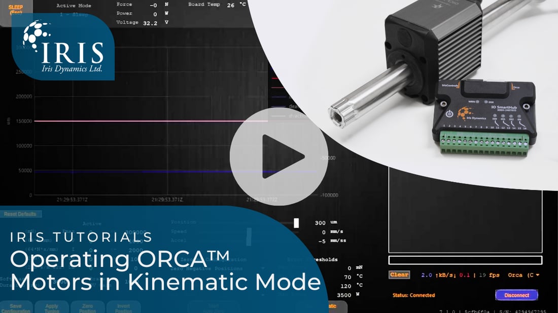 Operating your ORCA motor in kinematic mode