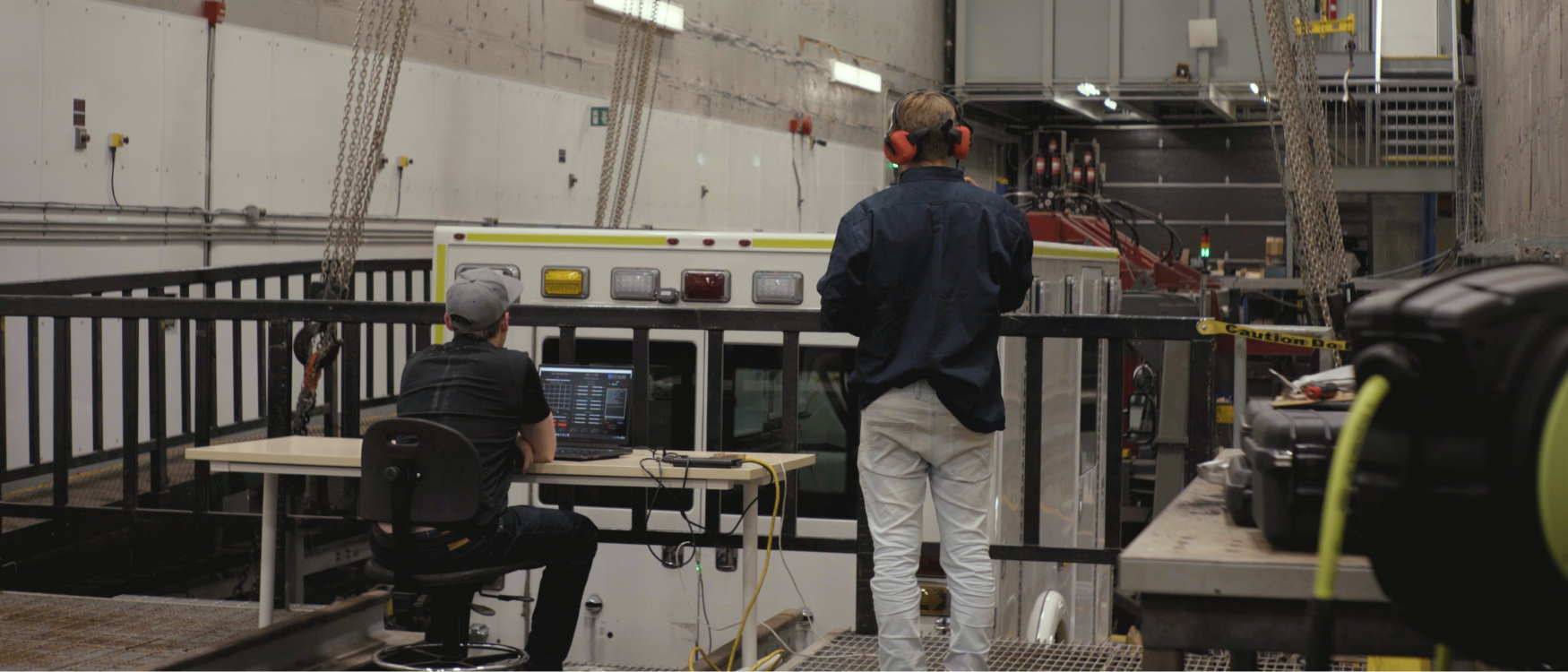 Iris Dynamics team at the NRC testing facility