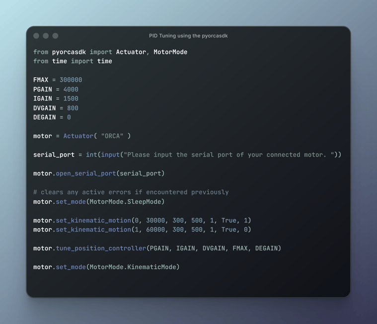 PID-Tuning-using-the-pyorcasdk