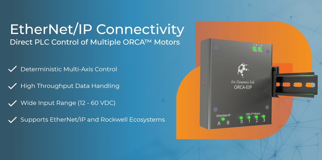 EtherNet/IP connectivity direct PLC control