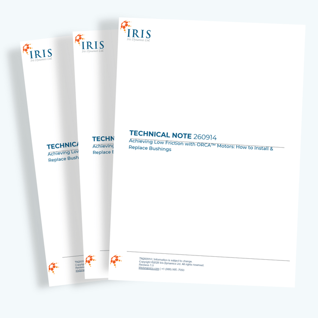 Technical note on how to install and replace bushings to maintain low-friction motion [PDF]