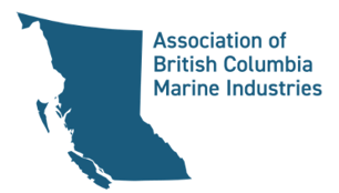 Association of British Columbia Marine Industries logo with BC map silhourette