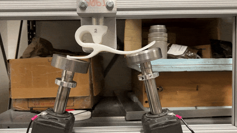 Two force feedback ORCA linear motors fatigue testing