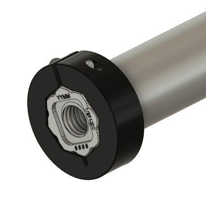 A graphic showing the ORCA™ Series Smart Linear Motor standard shaft collar
