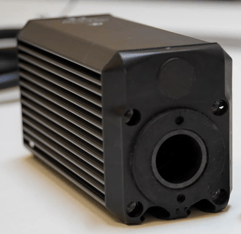Close-up of an ORCA™ Series Smart Linear Motor housing with the shaft removed, showing the J bushing inside the circular opening.